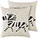 Set Di 2 Cuscini Jabori Cotone 45 X 45 Cm Beige - Foto miniatura 4