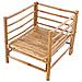 Set Da Giardino Con Tavolo 6 Posti Cerreto Legno Di Bambù Bianco Sporco - Foto miniatura 4