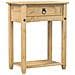 Tavolino Consolle Corona 55x35x73 Cm In Legno Massello Di Pino - Foto miniatura 2