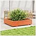 Fioriera Giardino Marrone Cera 110x110x26,5 Cm In Legno Di Pino - Foto miniatura 1