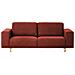 Divano 3 Posti Nivala Tessuto Rosso - Foto miniatura 2