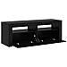 Mobile Porta TV con LED Rovere Nero 120x35x40 cm Multistrato - Foto miniatura 2