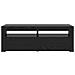 Mobile Porta TV con LED Rovere Nero 120x35x40 cm Multistrato - Foto miniatura 5