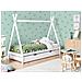 Letto Estraibile Per Bambini Legno Di Pino Talmontiers 90 X 200 Cm Bianco - Foto miniatura 1