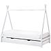 Letto Estraibile Per Bambini Legno Di Pino Talmontiers 90 X 200 Cm Bianco - Foto miniatura 2