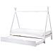 Letto Estraibile Per Bambini Legno Di Pino Talmontiers 90 X 200 Cm Bianco - Foto miniatura 3
