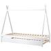Letto Estraibile Per Bambini Legno Di Pino Talmontiers 90 X 200 Cm Bianco - Foto miniatura 4