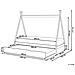Letto Estraibile Per Bambini Legno Di Pino Talmontiers 90 X 200 Cm Bianco - Foto miniatura 6
