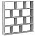 Mensola A Cubo Da Muro 12 Scomparti In Truciolato Sonoma Grigio - Foto miniatura 2