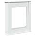 Cornice per Camino Bianca 75x20x87,5 cm in Truciolato - Foto miniatura 1