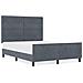Letto  Grigio Scuro 140x200 cm Velluto - Foto miniatura 4