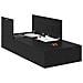 Rete contenitore  Nero Rovere 90x190 cm - Foto miniatura 1