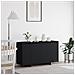 Credenza Nera Nera Legno Ingegnerizzato 135 x 41 x 75 cm - Foto miniatura 2