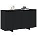 Credenza Nera Nera Legno Ingegnerizzato 135 x 41 x 75 cm - Foto miniatura 3