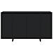 Credenza Nera Nera Legno Ingegnerizzato 135 x 41 x 75 cm - Foto miniatura 6