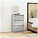 Comodino con Luci LED Grigio Sonoma 38x34x65 cm - Foto miniatura 4