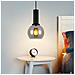 Lampada A Sospensione Vintage Per Sala Da Pranzo, 1 Fiamma Nera, E27, Per Soggiorno - Foto miniatura 3