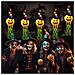 Ghirlanda Led Decorazione Halloween 5 Zucche Con Cappelli Luminosi 3 M - Foto miniatura 2