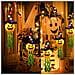 Ghirlanda Led Decorazione Halloween 5 Zucche Con Cappelli Luminosi 3 M - Foto miniatura 3