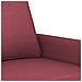 Set di Divani 4 pz con Cuscini Rosso Vino in Tessuto - Foto miniatura 7