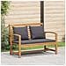 Set Divano da Giardino 2 pcs Naturale Legno massello di teak - Foto miniatura 2