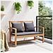 Set Divano da Giardino 2 pcs Naturale Legno massello di teak - Foto miniatura 3
