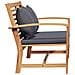 Set Divano da Giardino 2 pcs Naturale Legno massello di teak - Foto miniatura 5