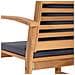Set Divano da Giardino 2 pcs Naturale Legno massello di teak - Foto miniatura 8