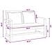Set Divano da Giardino 2 pcs Naturale Legno massello di teak - Foto miniatura 9