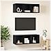Mobiletti TV a parete 2 pcs Rovere nero 37 x 37 x 107 cm - Foto miniatura 4