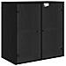Armadietto a muro Rovere Nero 68 x 37 x 68,5 cm - Foto miniatura 1