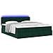 Struttura Letto Pouf con Materassi 160x200 cm Velluto - Foto miniatura 6
