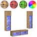 Unità TV da Parete 6 pcs Rovere artigianale Legno multistrato - Foto miniatura 4