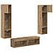 Unità TV da Parete 6 pcs Rovere artigianale Legno multistrato - Foto miniatura 9