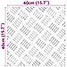 Dischi Quadrati 4 pcs Argento 40 x 40 cm Alluminio - Foto miniatura 6