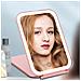 Specchio Led Per Trucco: Portatile, Pieghevole, Ricaricabile Con Controllo Touch E Luce Dimmerabile Pinkgold - Foto miniatura 4