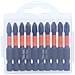 Set Da 10 Inserti Per Cacciavite Ph2x50 Arancioni - Acciaio Legato S2, Magnetici - Foto miniatura 1
