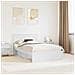 Struttura del letto Bianco 120 x 190 cm Legno multistrato - Foto miniatura 2