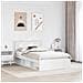 Struttura del letto Bianco 120 x 190 cm Legno multistrato - Foto miniatura 3