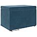 Pouf Blu 61 x 41 x 40 cm Velluto e Legno Ingegnerizzato - Foto miniatura 1
