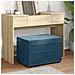 Pouf Blu 61 x 41 x 40 cm Velluto e Legno Ingegnerizzato - Foto miniatura 2