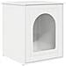 Casa per Gatti Bianco Lucido 53 x 52 x 62 cm Legno multistrato - Foto miniatura 1