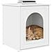 Casa per Gatti Bianco Lucido 53 x 52 x 62 cm Legno multistrato - Foto miniatura 3