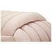 Panca Softy In Velluto Rosa Cipria Con Nodo Centrale 90x45x45 Cm - Foto miniatura 6