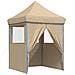 Tenda Party Beige 200 x 200 x 306 cm Tessuto Oxford - Foto miniatura 3