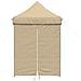 Tenda Party Beige 200 x 200 x 306 cm Tessuto Oxford - Foto miniatura 4