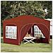 Tenda per feste a pop-up 290 x 290 x 245 cm Terracotta - Foto miniatura 2