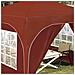 Tenda per feste a pop-up 290 x 290 x 245 cm Terracotta - Foto miniatura 4
