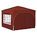Tenda per feste a pop-up 290 x 290 x 245 cm Terracotta - Foto miniatura 5