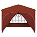 Tenda per feste a pop-up 290 x 290 x 245 cm Terracotta - Foto miniatura 7